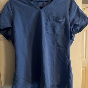Jaanuu Classic Blue Scrub Top